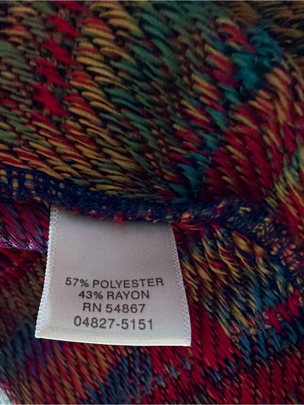 CJ Banks 2X Multicolor Textured Knit Jacket Button Front Artsy Boho - Picture 4 of 9